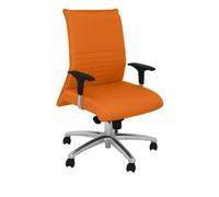 Fauteuil ergonomique confidentiel pour visiteurs avec mécanisme synchro et hauteur réglable, spécialement pour les personnes de Noir