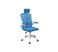 Mars Gaming MGC-ERGOPLUS, Chaise Ergonomique Professionnelle, Support Lombaire Dynamique, Maille Respirante, Hauteur Réglable Entre 115 et 125 cm, Accoudoirs Repliables, Appuie-tête Ajustable, Bleu