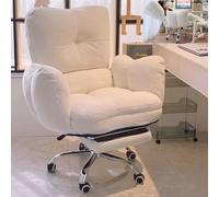 Fauteuil Ergonomique Relax avec Repose-Pieds - Chaise de Bureau et de Jeu adaptée aux Animaux de Compagnie, idéale pour la Maison, Les dortoirs d'étudiantes, ou comme siège d'appoint Confort
