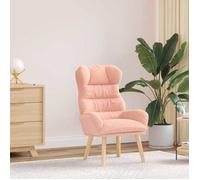 Fauteuil Ergonomique Rose vidaXL Pour Salon | Sièges Rembourrés Accoudoirs Douillets Mobilier Moderne Chaise Confortable 42001882