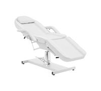 Physa Fauteuil De Massage Hydraulique 200 kg pivotante à 360° Blanc Réglage Dossier et Repose-Pieds Chaise cosmétique Table de Tatouage Fauteuil manucure