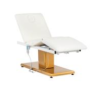 Fauteuil esthétique - 300 W - 190 x 65 x 60 - 73 cm - 200 kg - Blanc / Doré | physa