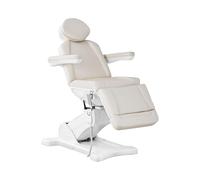 Fauteuil esthétique - 350 W - 180 x 61 x 65 - 97,5 cm - 150 kg - Écru / Blanc | physa