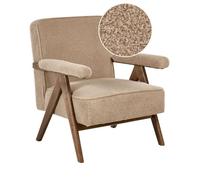 Fauteuil EVJE Bouclé Beige sable