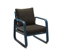Proloisirs - Fauteuil extérieur lounge en aluminium Tonio bleu Bleu G