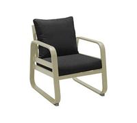 Proloisirs - Fauteuil extérieur lounge en aluminium Tonio sauge