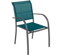 Fauteuil extérieur Piazza bleu canard/graphite Hespéride Graphite/bordeaux G