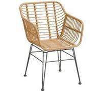 Hespéride - Fauteuil Repas Lambada Sesame - L. 48 x P. 59,5 x H. 84 cm - Mobilier d'Extérieur pour Terrasse Balcon Patio