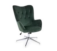 Fauteuil Farida en velours vert