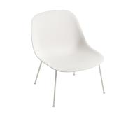 Fauteuil Fibre m. Base Tube Blanc Naturel/Blanc