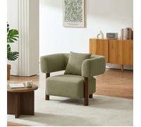 Fauteuil fixe BRAZZA 1 place tissu kaki