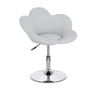 Fauteuil Fleur Chrome-Gris clair