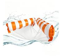 Fauteuil Flottant pour Piscine | Hamac Gonflable Portable Rayé 2 en 1 - Fauteuil Flottant Convertible en Lit De Voyage,pour Eau, Lac, Plage, Étang, Rivière, Intérieur, Extérieur, Dehors, Camping,