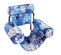 Fauteuil Flottant pour Piscine | Pliant De Bronzage avec | Chaise Lounge Flottante à Motif de Feuille d'érable - pour Bronzage, Baignade, Jeux Aquatiques, Été, Plage, Rivière, Lac, Fête