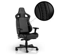noblechairs Epic Compact Chaise Gaming, Fauteuil de Bureau Ergonomique, Soutien de la Tête et Lombaire, Cuir PU, pour Les Usagers Pesant Jusqu'à 120 kg et d'une Hauteur de 1,7 Mètre (Noir)