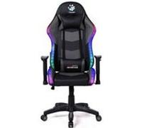 Fauteuil gaming Amstrad ELITE-LED-ZOMBIE - Noir et gris - Eclairage LED 576 effets avec Télécommande et Accoudoir 2D Noir G