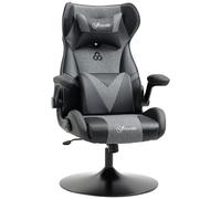 Vinsetto - Chaise de gaming - revêtement synthétique - 69x73x118cm - Noir