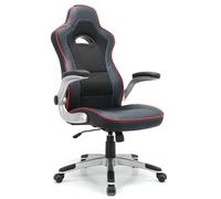 Fauteuil gaming CENTAURE baquet noir rouge
