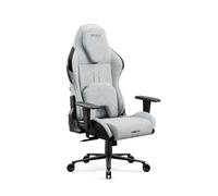 Diablo X.One Prime Chaise Gaming - Fauteuil de Gamer - Siege PC | Oreiller magnétique - Siège rafraîchissant - Tissu de Haute qualité - Accoudoirs réglables en Hauteur - Supporte jusqu'à 140 kg, Gris