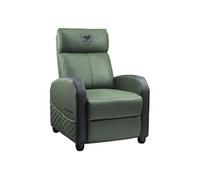 Fauteuil gaming - Gaming - RANGERELITE - Vert - Dossier 180° - Accoudoirs 4D - PVC, velours et tissu imitation cuir