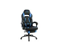 Spirit of Gamer – Fauteuil gaming Mustang – Simili cuir capitonné, Inclinable 135° – Bleu