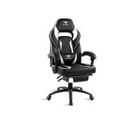 Fauteuil Gaming - Mustang - Noir - Similicuir - Dossier inclinable 160° - Accoudoirs articulés