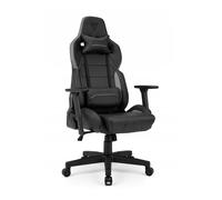 Fauteuil gaming SENSE7 Sentinel Noir et Gris - Similicuir - Ergonomique - Charge 150kg