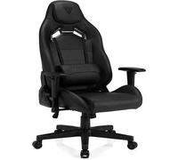 SENSE7 Jeu en Tissu Bureau Sentinel Gamer Chaise Ergonomique Accoudoir Structure en Acier Monobloc Angle d'inclinaison réglable Noir, Cuir, 41-49 x 66x58 5902659841339