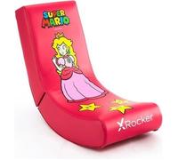 Fauteuil Gaming - X ROCKER - Super Mario Bros : Peach All-Star - Rose - 80 kg - Faux cuir de qualité