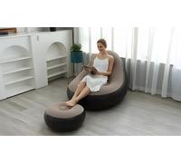 Fauteuil gonflable avec repose-pieds