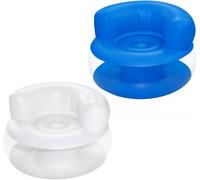 Fauteuil Gonflable - Bestway - Mod Pod - 112 Cm X 112 Cm X 70 Cm - Blanc - Bleu Multicolore