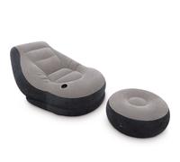 Fauteuil Gonflable Et Repose Pied Intex Gris
