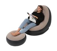 Fauteuil gonflable gonflable floqué PVC pour voyage (café)