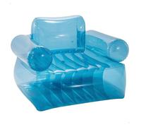 Fauteuil Gonflable - Intex 66503 - Bleu Transparent - 1.09m x 1.07m - Confortable et Ergonomique