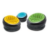 Intex Pools Fauteuil gonflable Onyx – floqué velours – coloris aléatoire