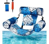 Fauteuil Gonflable Piscine Adulte, 4 en 1 Siege Piscine Gonflable, Fauteuil Flottant avec Dossiers Confort pour Plage, Vacances Et Fêtes Estivales, 76x40,5x61cm (D)