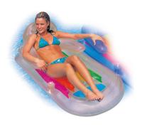 Fauteuil gonflable piscine - RUSSBOY - 58802 - Multicolore - Vinyle - Accoudoirs et dossier confortables