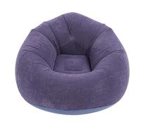 Fauteuil Gonflable Pliable et Portable, canapé-lit Gonflable, matériau PVC floqué Souple pour Une Utilisation en intérieur et en extérieur, Salon, Camping, Voyage, mobilier (Bleu foncé)