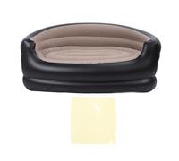 Fauteuil Gonflable, PVC et Velours Imperméable Fabrication Soignée Confortable Portable Canapé Gonflable | Fauteuil Gonflable | Canapé de Camping pour Intérieur et Extérieur (Café)