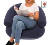 Fauteuil Gonflable | Siège Confortable Portable avec Flockée - Chaise Longue Gonflable De Détente - pour Plein Air Camping Lecture Salon de Séjour Chambre à Coucher Plage Piscine Voyage Stade