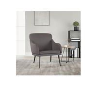 Vidaxl Fauteuil Gris 63x76x80 Cm Similicuir Gris