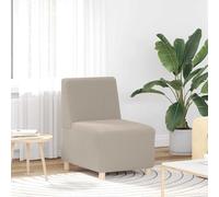 Fauteuil gris clair 55 cm tissu imitation laine bouclée canapé simple vidaXL