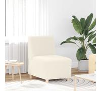 Fauteuil gris clair 55 cm tissu imitation laine bouclée canapé simple vidaXL
