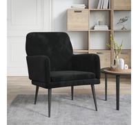 Fauteuil Gris clair 62x79x79 cm Velours fauteuil relax vidaXL