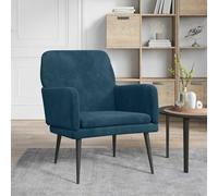 Fauteuil Gris clair 62x79x79 cm Velours fauteuil relax vidaXL