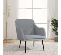 Fauteuil Gris clair 63x76x80 cm Tissu fauteuil relax fauteuil de salon vidaXL