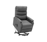 Vidaxl Fauteuil Gris Clair Tissu