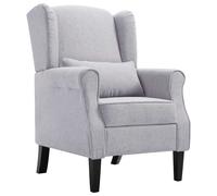 Fauteuil Gris Clair Tissu