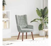 Fauteuil Relaxant Vidaxl En Velours Gris Clair