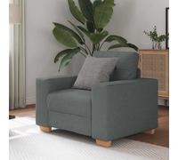 Fauteuil Gris foncé 100x78x80 cm Tissu canapé simple canapé confort vidaXL